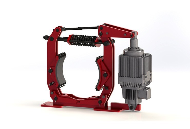 YWZ8 series electric hydraulic drum brake..